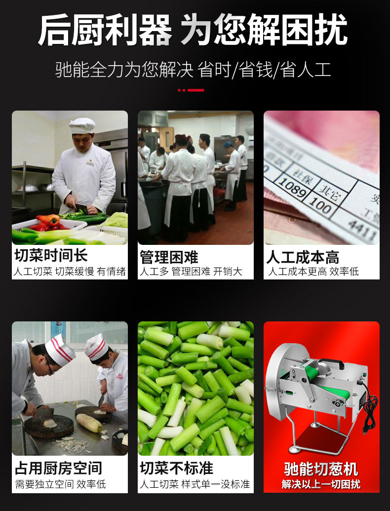 G22恒峰切葱机与人工对比 G22恒峰切葱机与人工对比