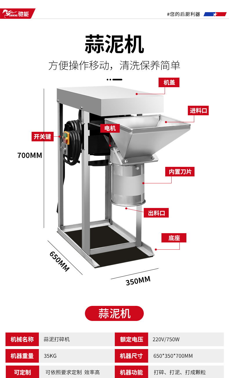 G22恒峰切葱机产品参数2 G22恒峰切葱机产品参数2