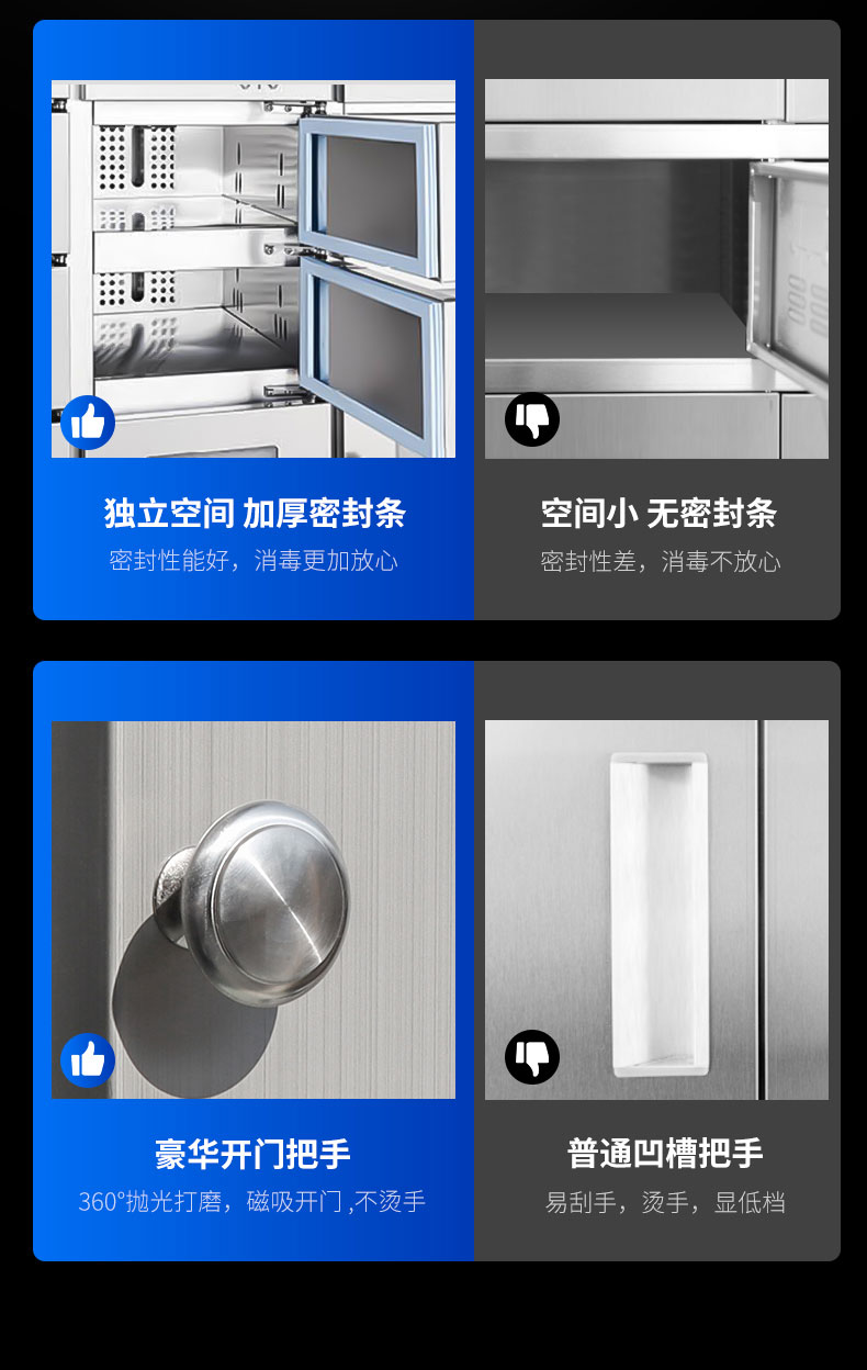 G22恒峰多室消毒柜与其他消毒柜对比2 G22恒峰多室消毒柜与其他消毒柜对比2