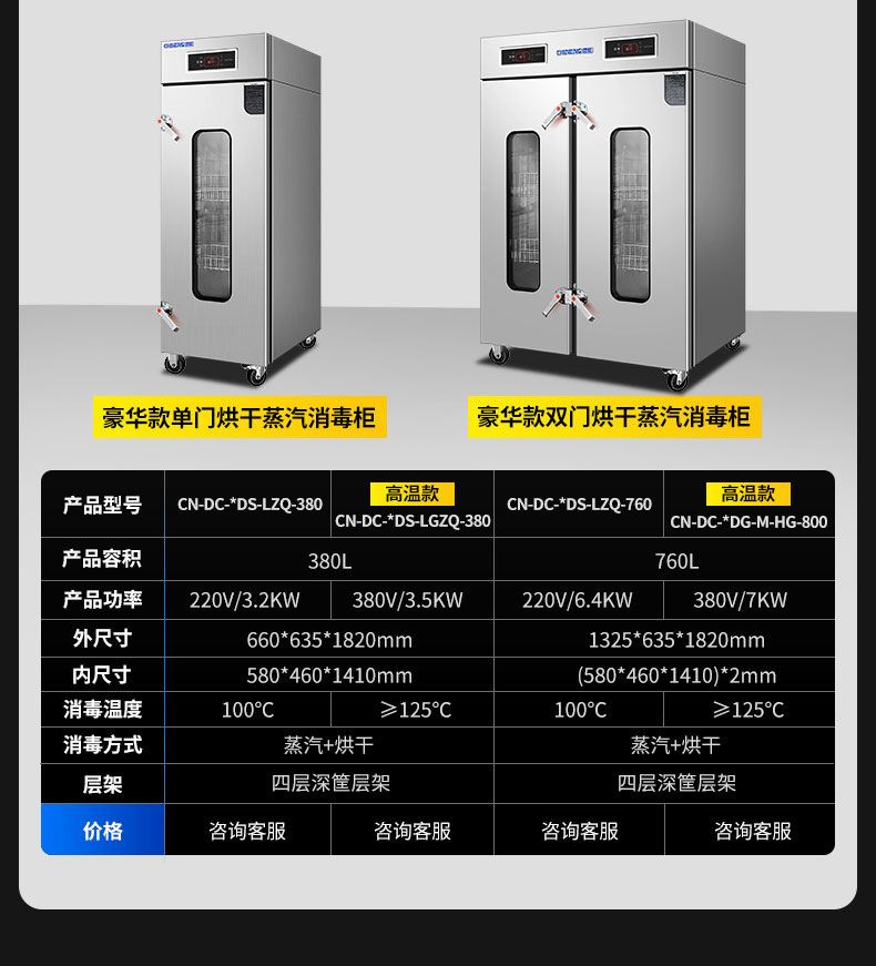 G22恒峰蒸汽消毒柜产品参数5