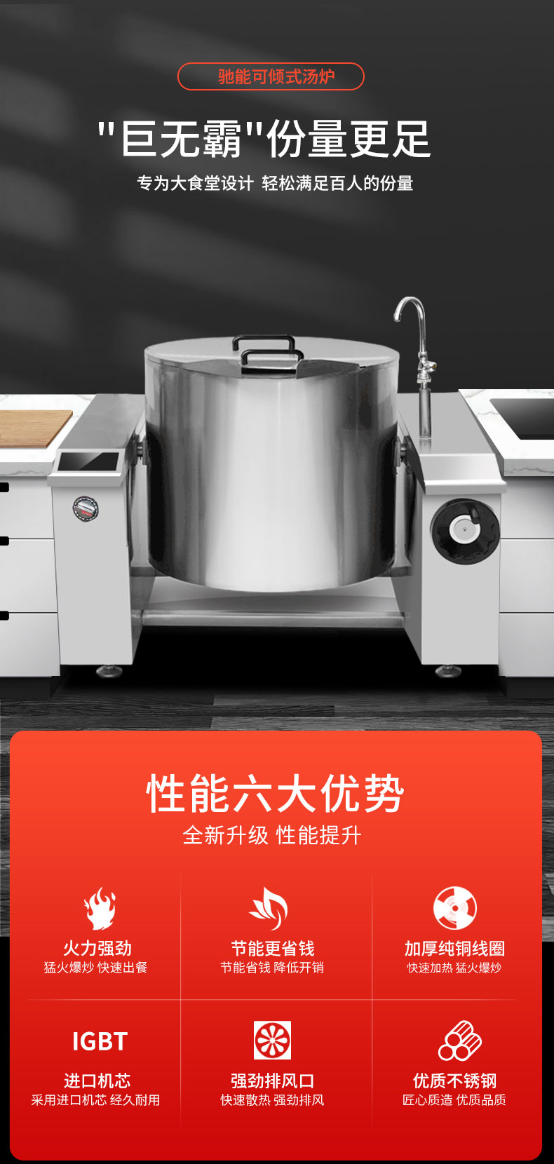 G22恒峰可倾式汤炉六大性能 G22恒峰可倾式汤炉六大性能