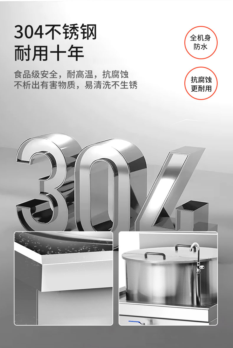 G22恒峰一体式汤炉304不锈钢