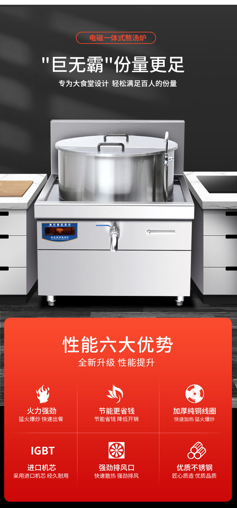 G22恒峰一体式汤炉六大性能