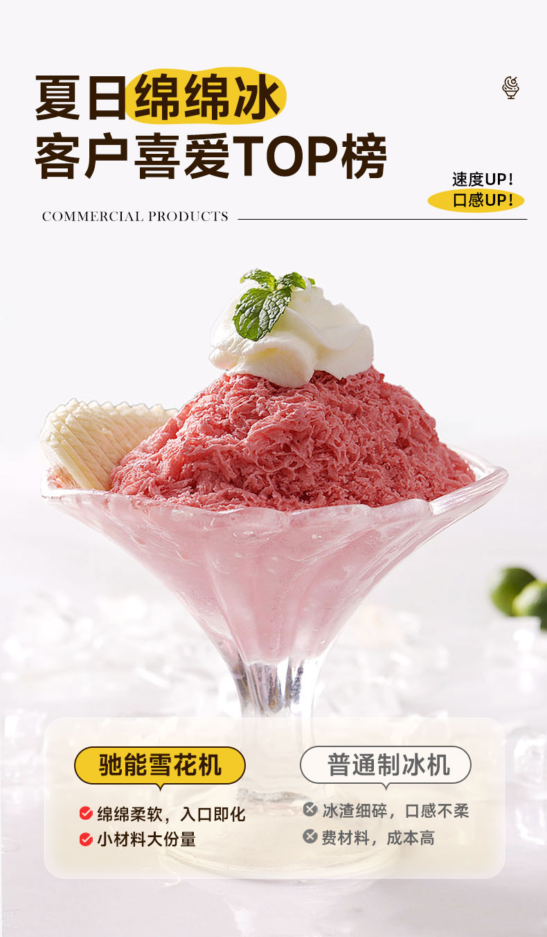 G22恒峰雪花冰机出品口感好 G22恒峰雪花冰机出品口感好